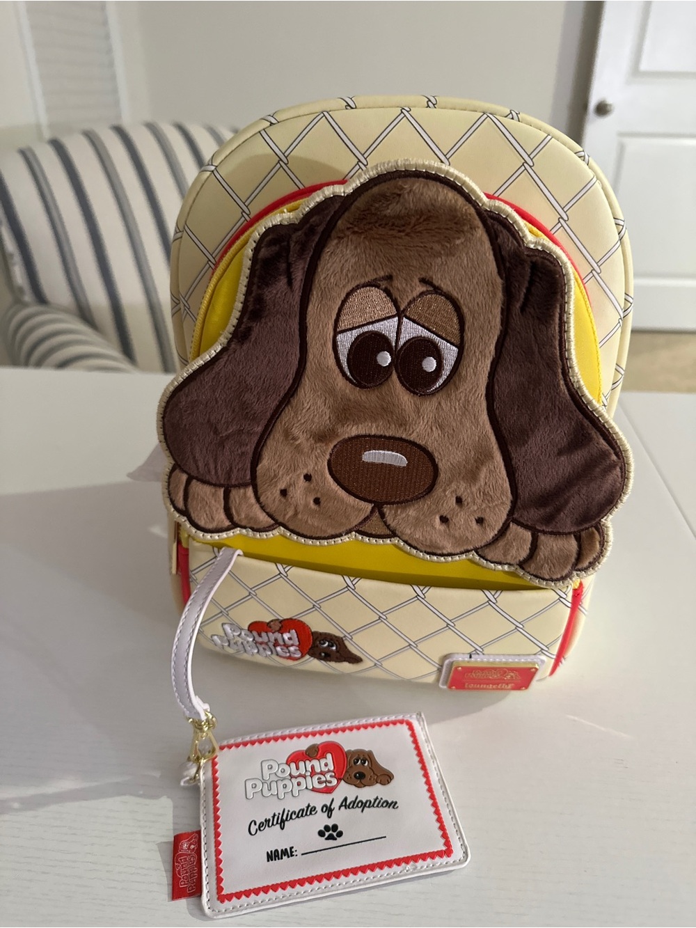NWT Loungefly Pound Puppies 40th Anniversary Mini Backpack & Cardholder 🐾